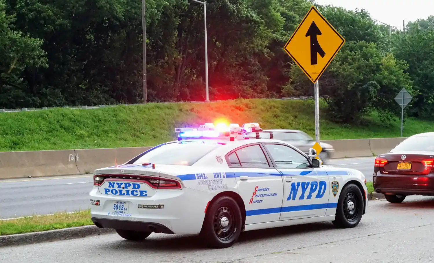 Cop writing a ticket